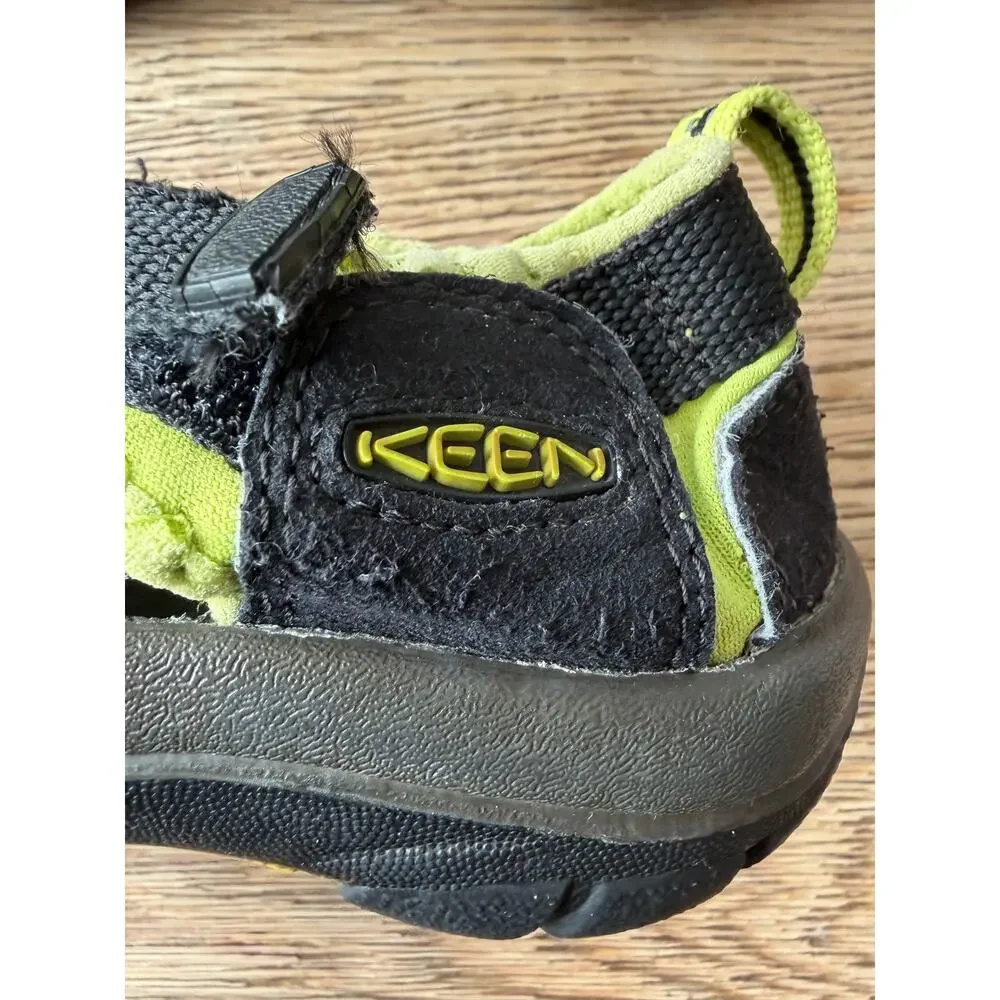 Keen Newport H2 Kids Water Sandal Black Chartreuse US 1